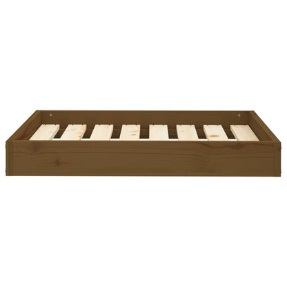 Cama Para Perros Madera Maciza Pino Marrón Miel 71,5x54x9 Cm / Vetonek_1