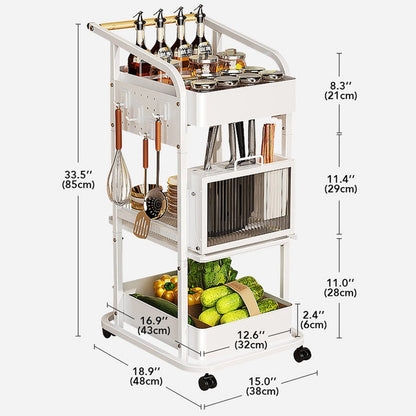 Joybos - Estantería De Almacenamiento Con Ruedas Multifuncional Para Cocina_1