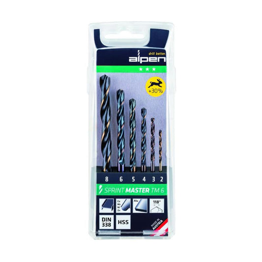 Estuche Brocas Alpen Hss Sprint Master  6 Piezas_0
