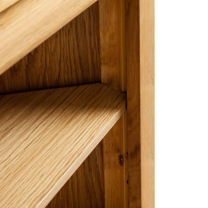 Armario De Esquina De Madera Maciza De Roble 59x36x180 Cm_3