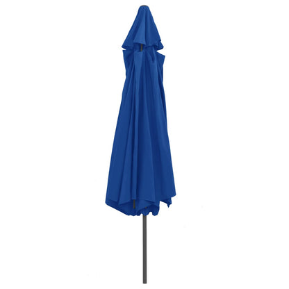 Sombrilla De Jardín Con Palo De Metal Azul Azure 390 Cm_2