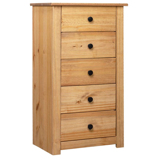 Aparador De Madera Maciza De Pino Estilo Panamá 46x40x89 Cm_0