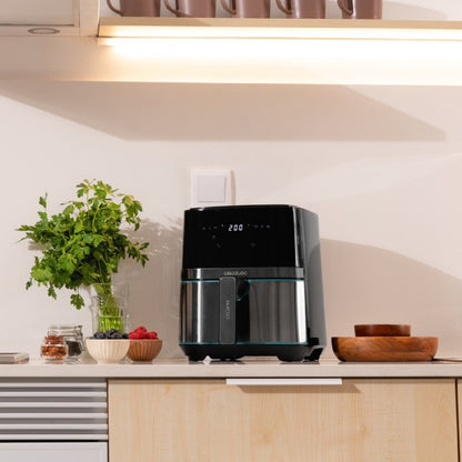 Freidora Sin Aceite De 5,5 L De Aire Caliente Cecofry Full Inoxblack 5500 Connected. 1700 W, Dietética Y Digital, Control App, Temperatura Y Tiempo_4