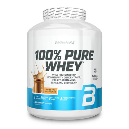 100% Pure Whey - 2kg - Fresa - Proteina De Suero Whey - Biotech Usa_0