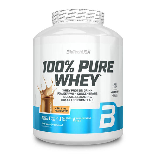 100% Pure Whey - 2kg - Caramelo Salado - Proteina De Suero Whey - Biotech Usa_0