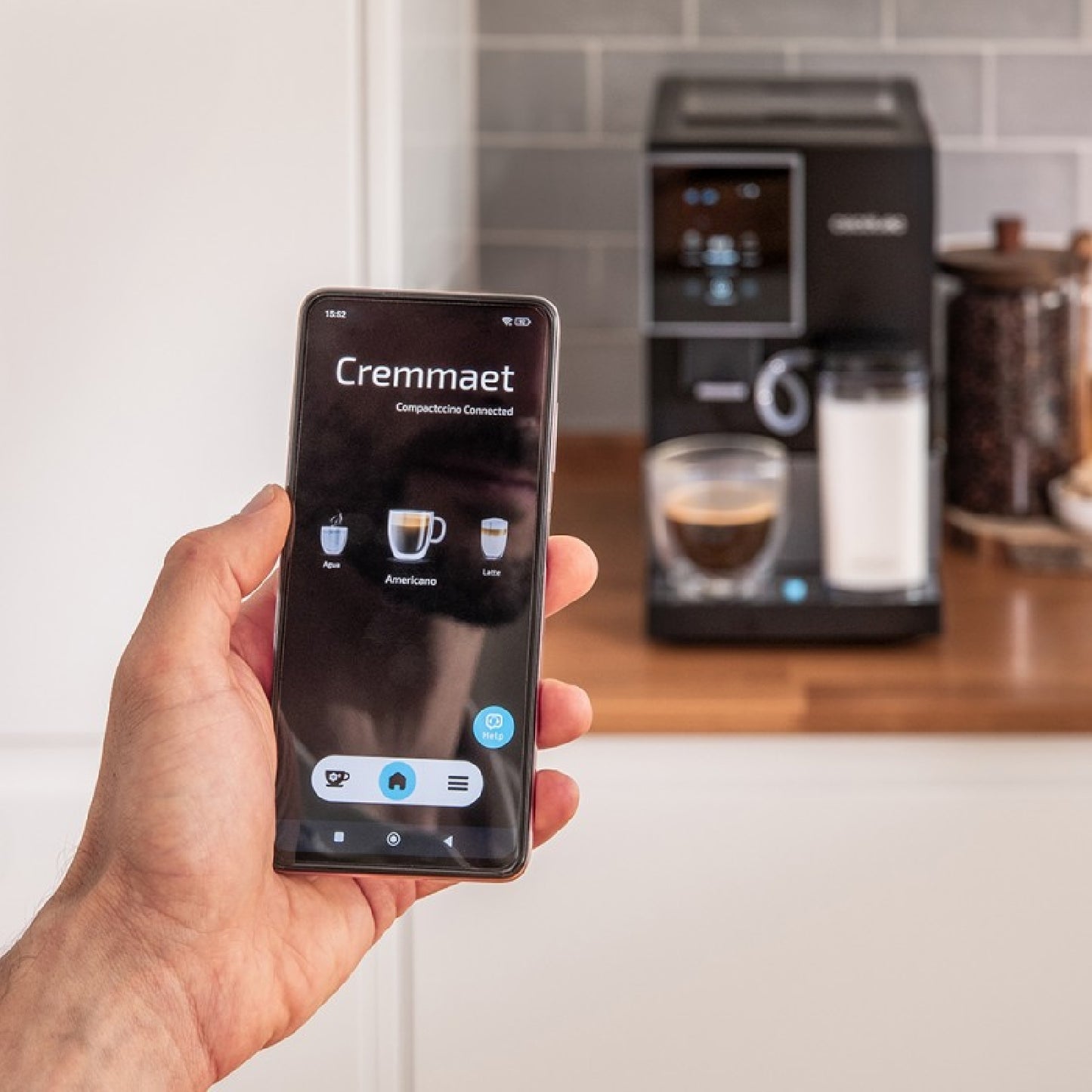 Cecotec Cafetera Megautomáticas Cremmaet Compactccino Connected Black Silver Cecotec_2