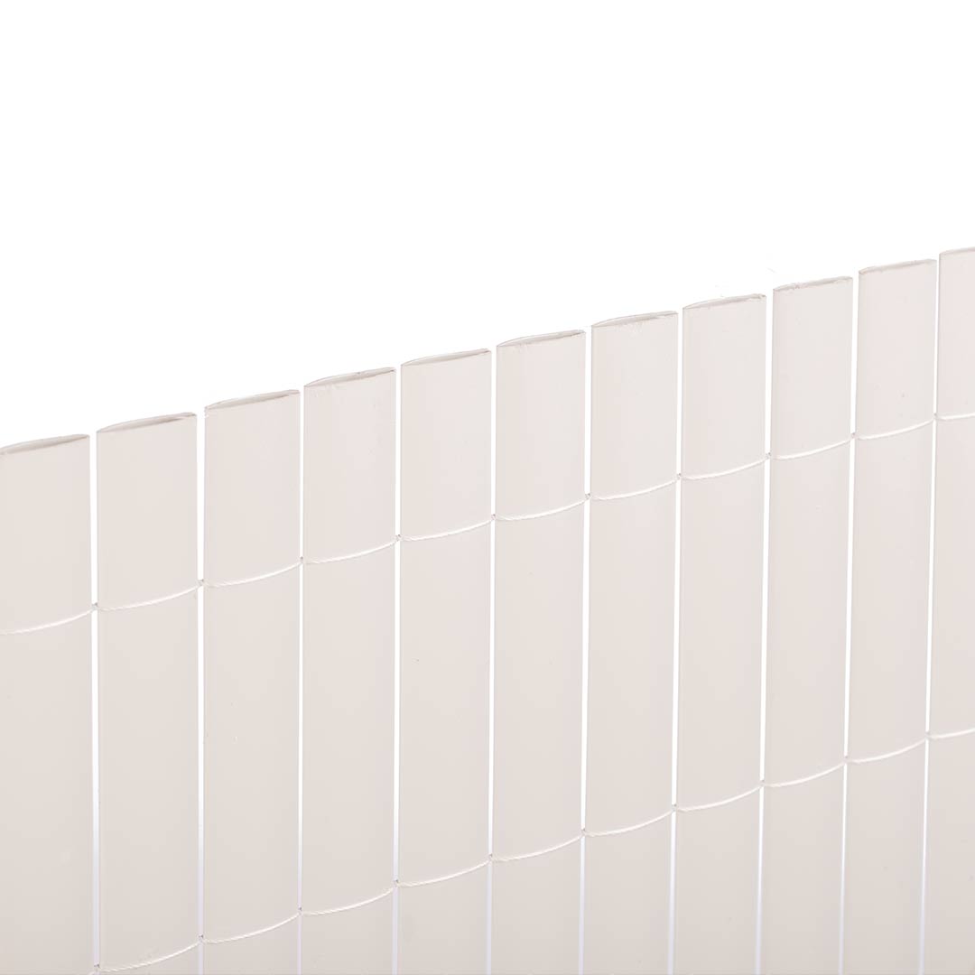 Cañizo Pvc Elegance Recycane 30mm Blanco - Cierre Decorativo 1x3 M / Multicolor_0