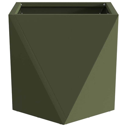 Jardinera 2 Pcs Verde Oliva 30 X 30 X 30 Cm Acero_5