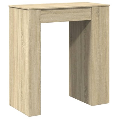 Mesa Alta Bar Con Estantes Madera Roble Sonoma 95x47x103,5 Cm_4