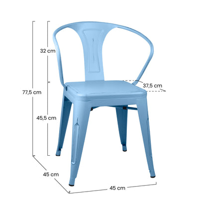 Silla De Comedor Strong Vintage 53x45x80cm Thinia Home_3