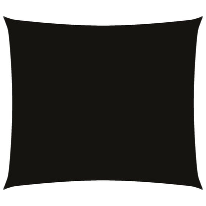 Vidaxl Toldo De Vela Rectangular Tela Oxford Negro 2x2,5 M_0
