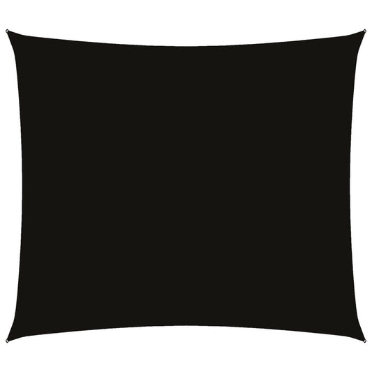 Vidaxl Toldo De Vela Rectangular Tela Oxford Negro 2x2,5 M_0