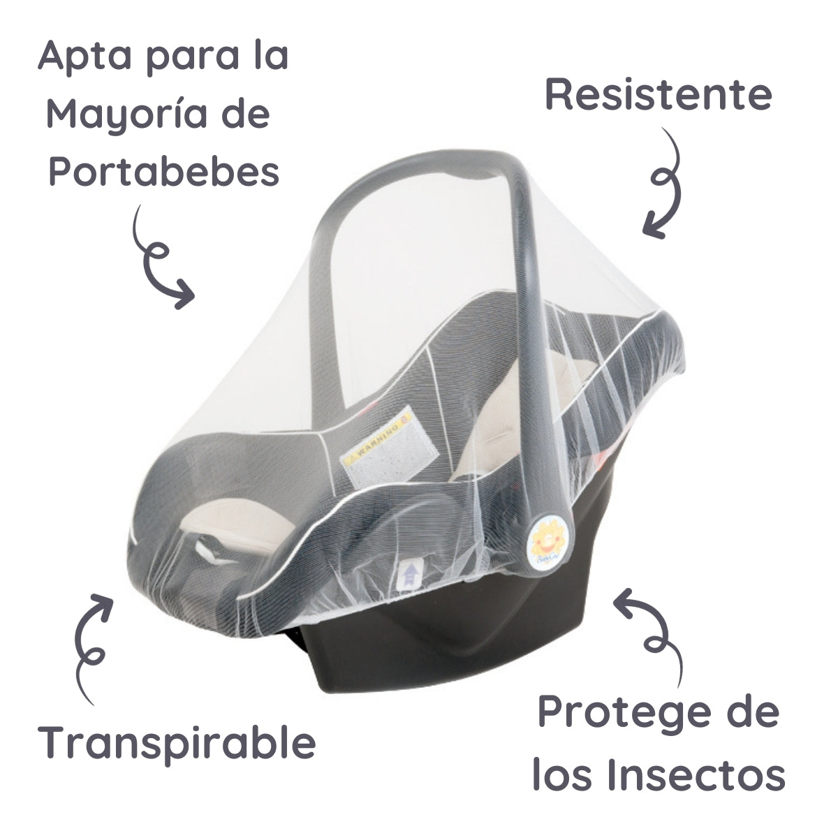 Babyono Mosquitera Universal Para Portabebé /grupo 0+_3