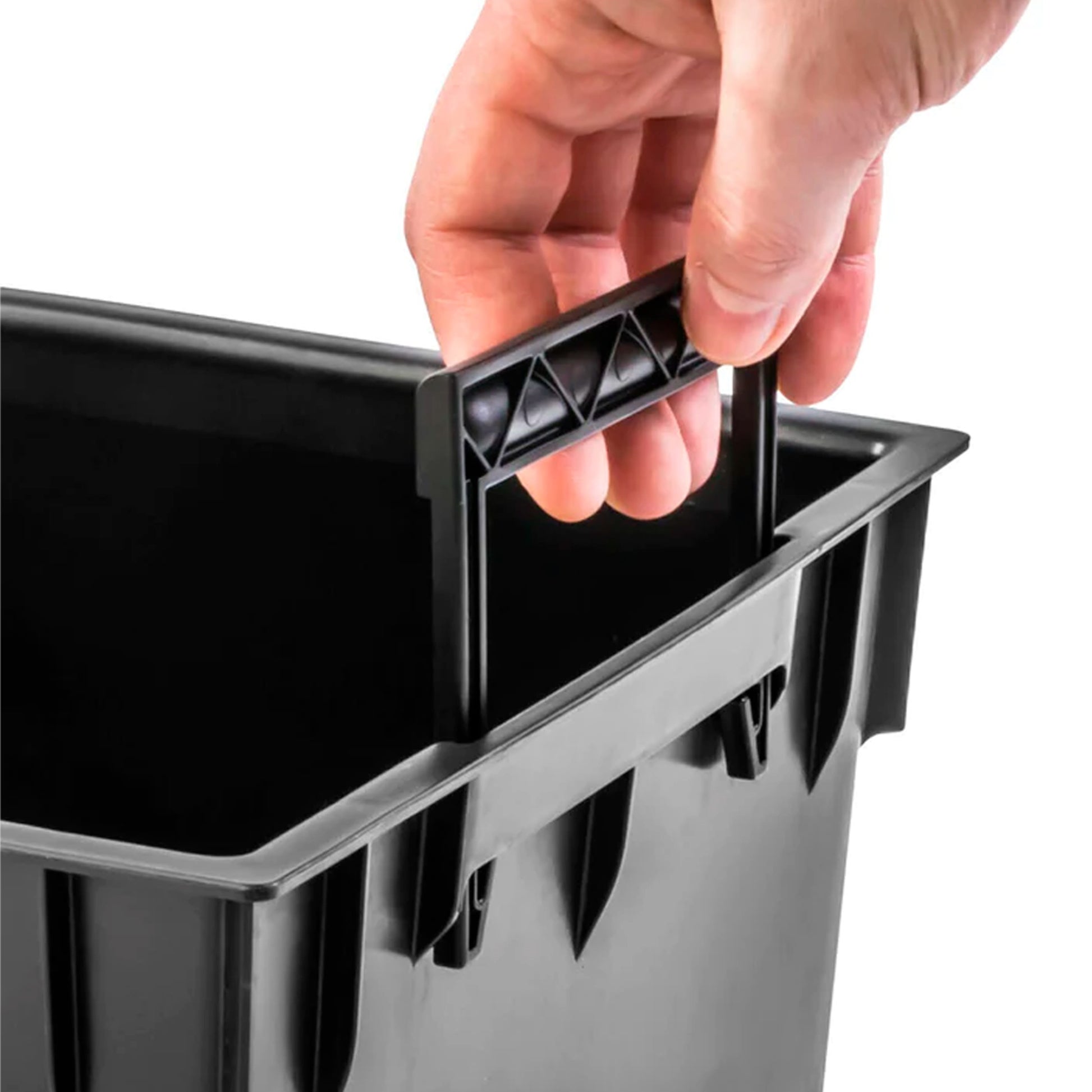 Maceta Rato 32 Litros Con Cubilete Para Plantar En Color Chocolate 33 X 33 X 33 Cm._3