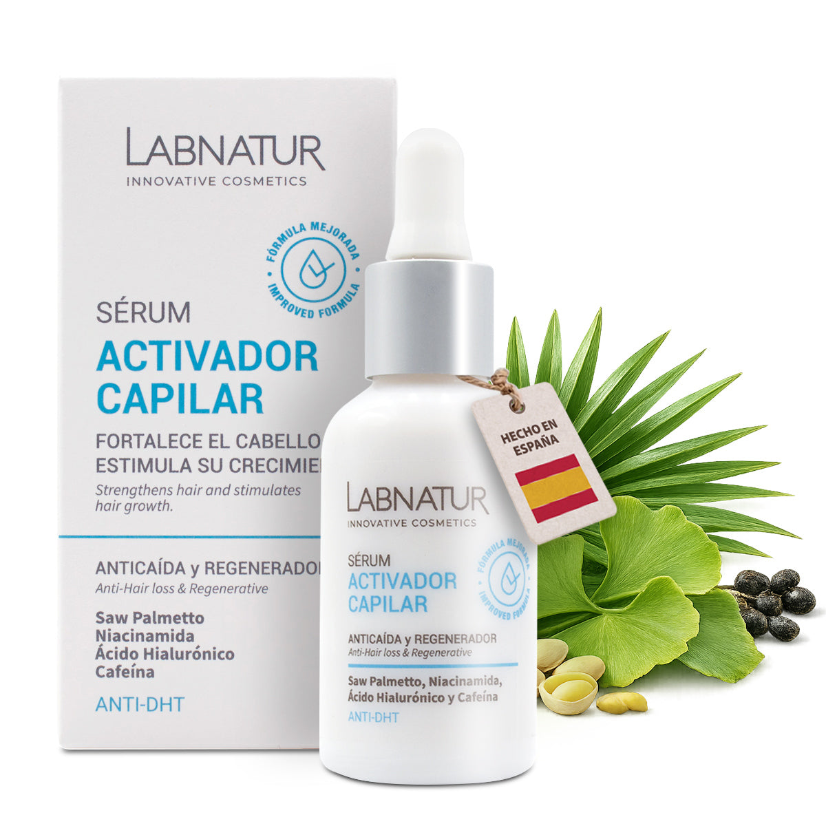 Sérum Activador Capilar Anticaída Labnatur 30 ml | Saw Palmetto | Fortalece, Aporta Densidad y Volumen_0