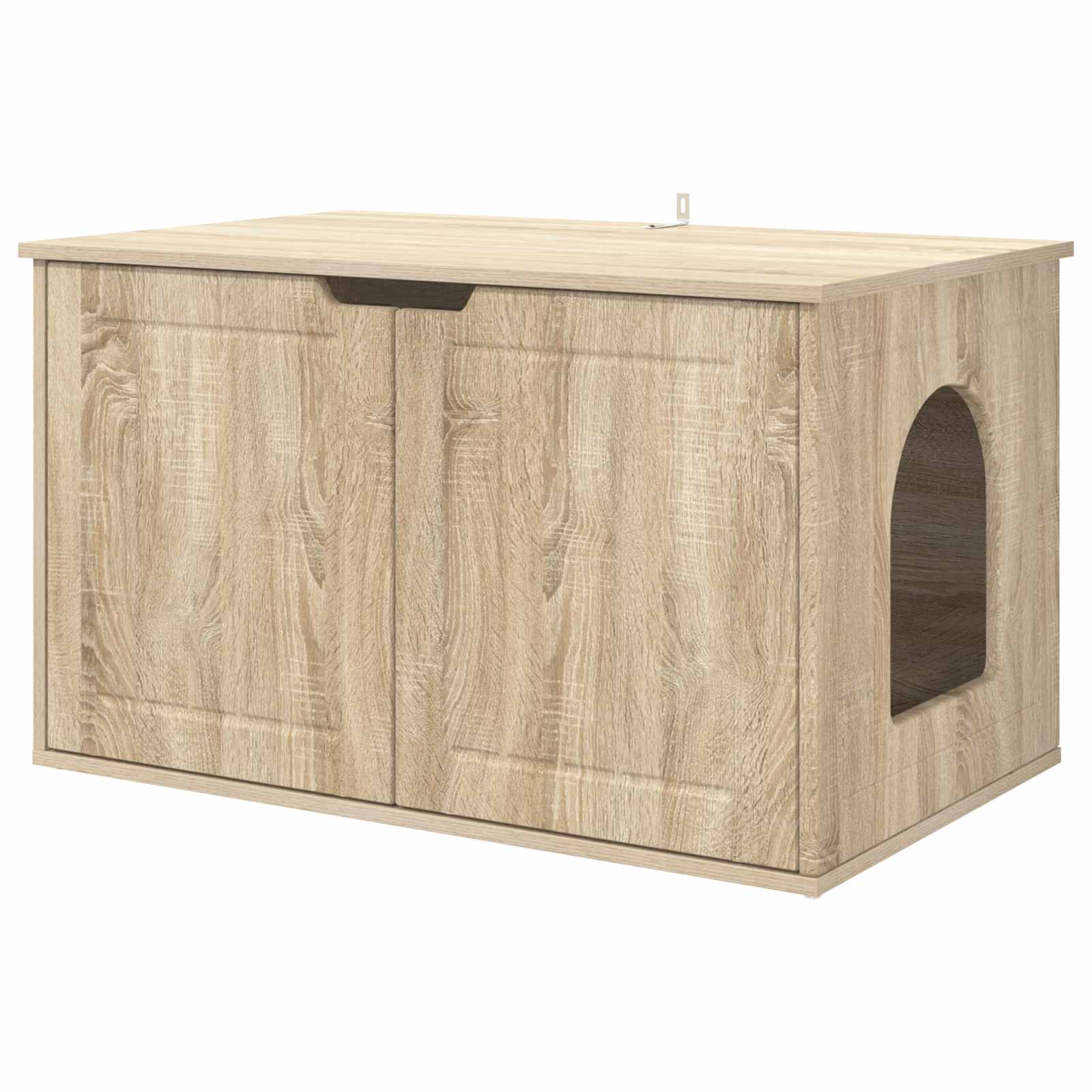 Casa Para Gatos Sonoma 85 X 55 X 50,5 Cm Madera De Ingeniería_0