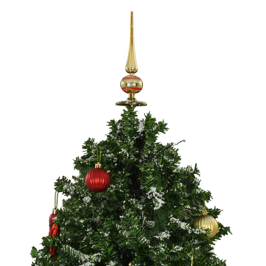 Vidaxl Árbol De Navidad Con Nieve Con Base En Paraguas Verde 170 Cm_2