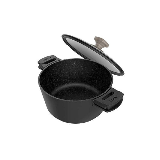 Olla Polka Excellence 28 Pot Force. Diámetro 24 Cm, Aluminio Fundido, Revestimiento Antiadherente, Apta Para Todo Tipo De Cocinas Y Lavavajillas, Fo_0