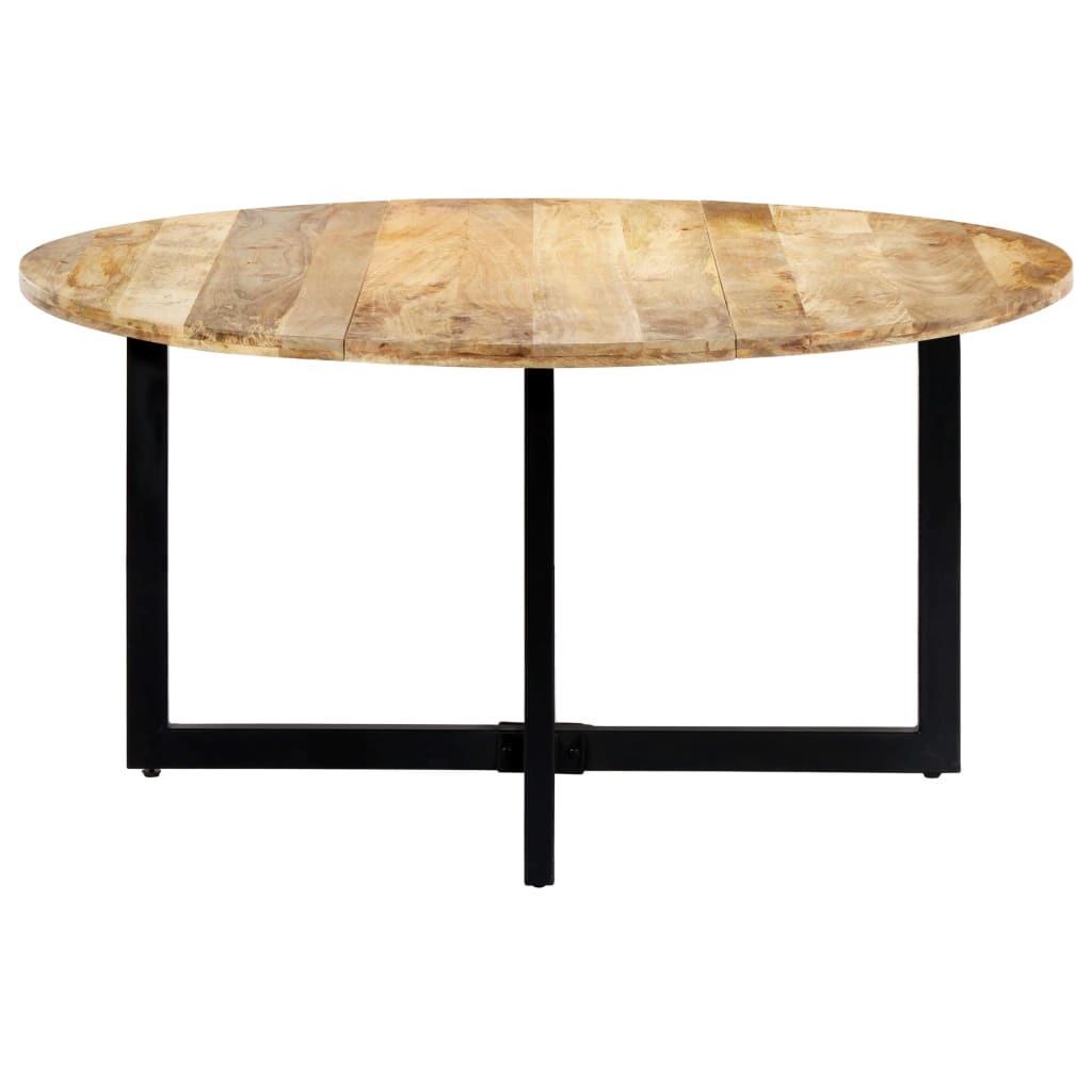 Mesa De Comedor De Madera Maciza De Mango 150x73 Cm_0