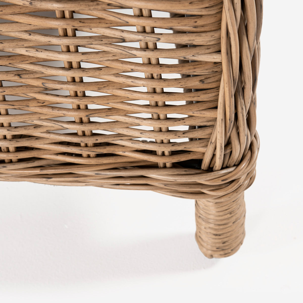 Sillón Reclinable Para Jardín, Aluminio Y Rattán Sintético Redondo, Natural, Tamaño:64x80x105 Cm_4
