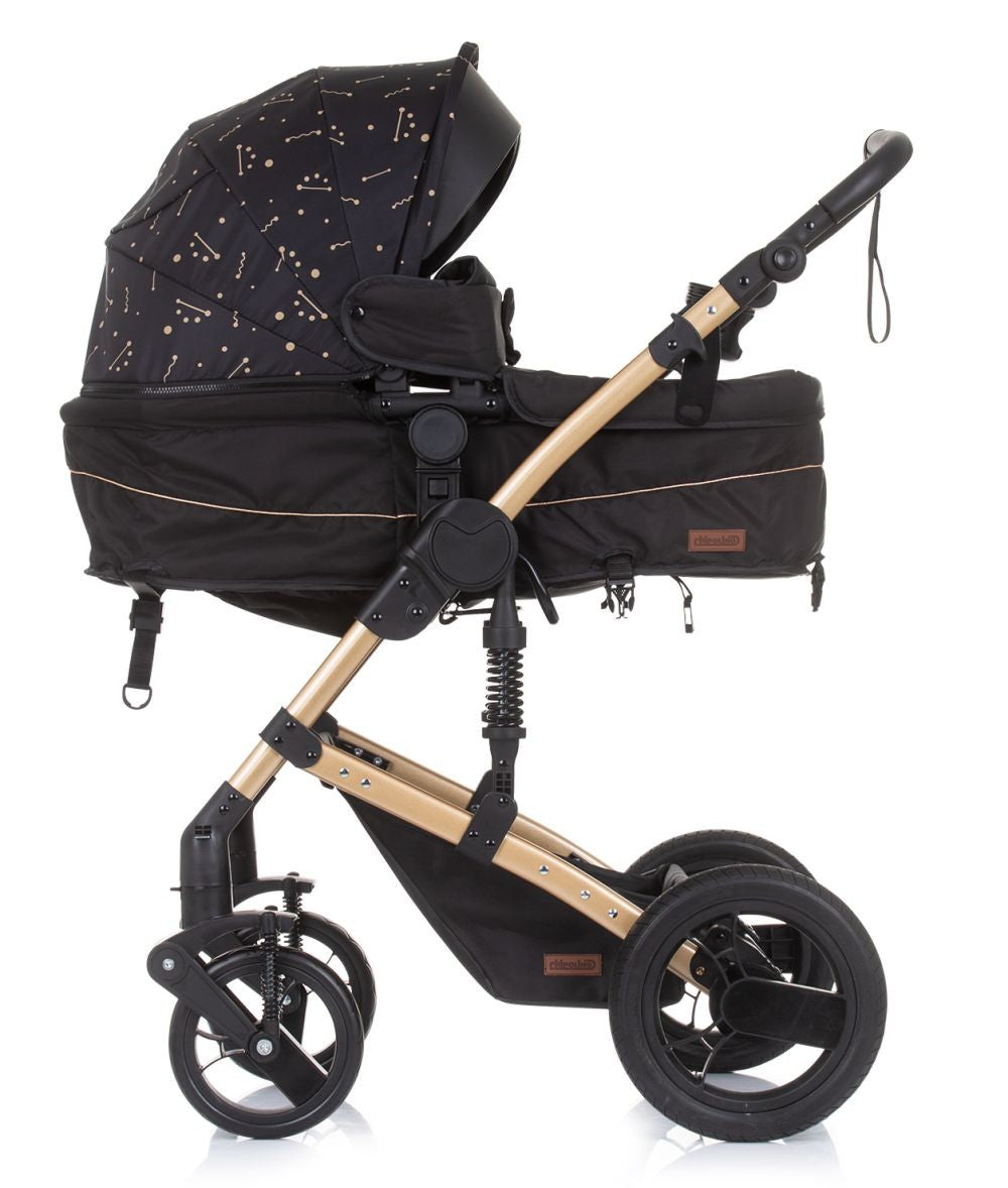 Carrito De Bebé Camea Trío Convertible Con Bolso Ebony_1