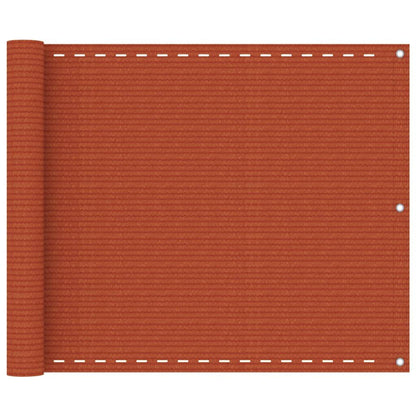 Vidaxl Toldo Para Balcón Hdpe Naranja 75x400 Cm_0