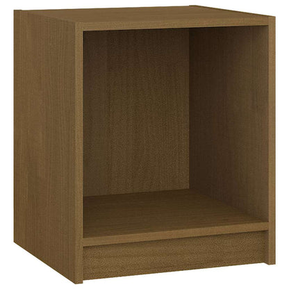 Mesita Noche 2 Uds Madera Pino Marrón Miel 35,5x33,5x41,5cm_3