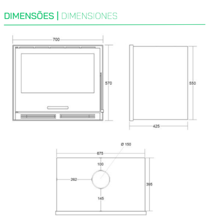 Insertables Con Ventilación Mekka Modelo Design 70_1