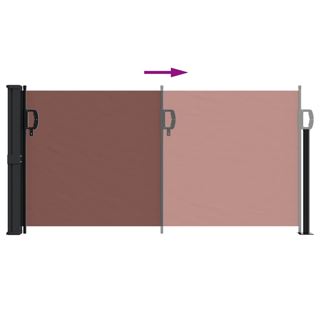 Vidaxl Toldo Lateral Retráctil Marrón 100x300 Cm_4