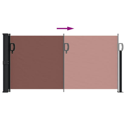 Vidaxl Toldo Lateral Retráctil Marrón 100x300 Cm_4