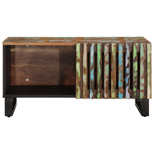 Mesa De Centro Madera Maciza De Acacia 80x51x40 Cm_0