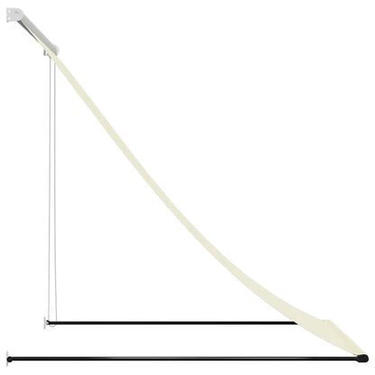 Toldo Retráctil De Tela Y Acero Crema 150x150 Cm_3