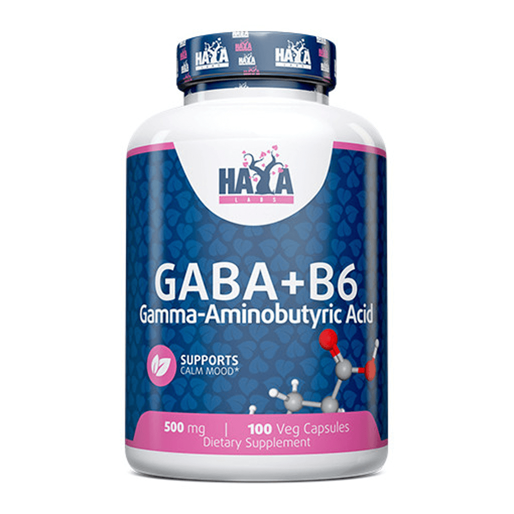 Gaba + B6 500mg - 100 Cápsulas - Anti-estrés - Haya Labs_0