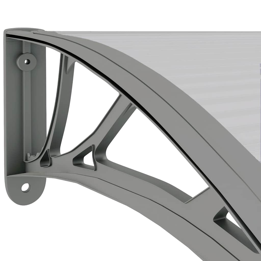 Marquesina De Puerta Policarbonato Gris 150x75 Cm_5