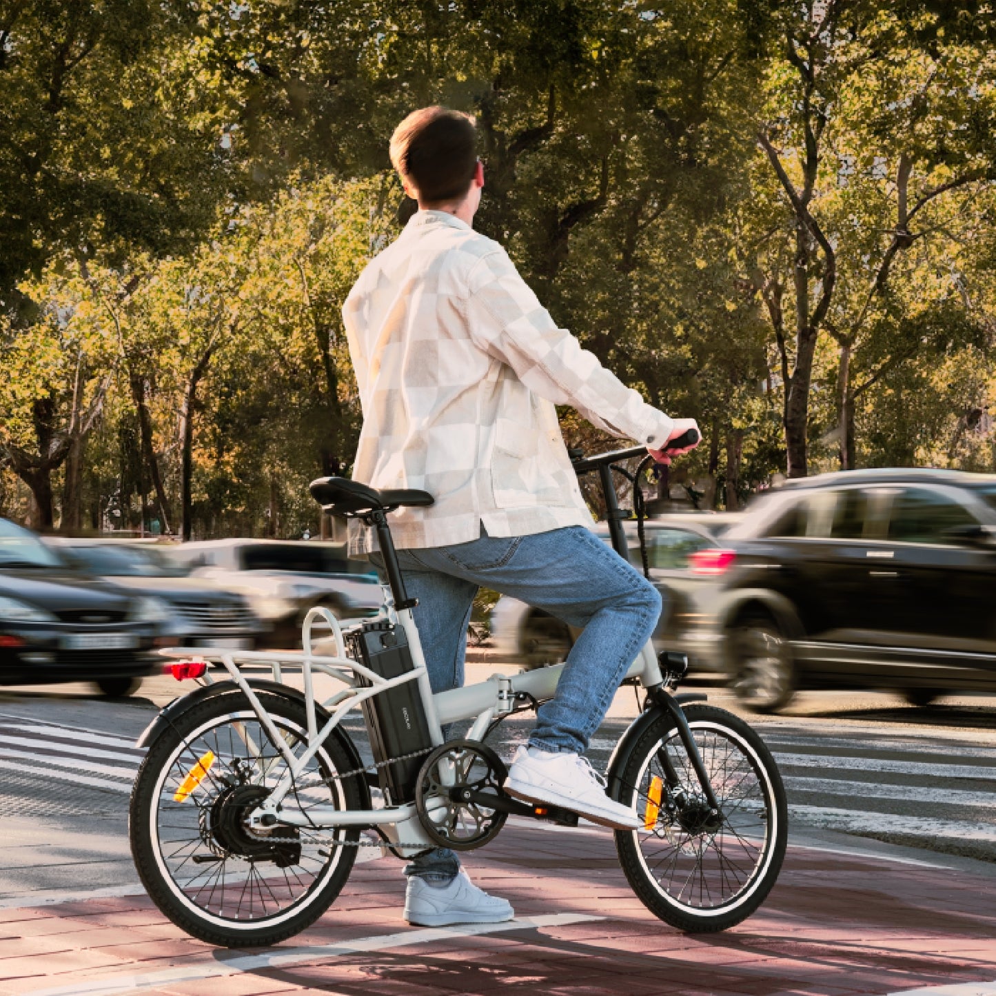 Bicicleta Eléctrica Plegable Flexy. 35km De Autonomía, Ruedas De 20_2