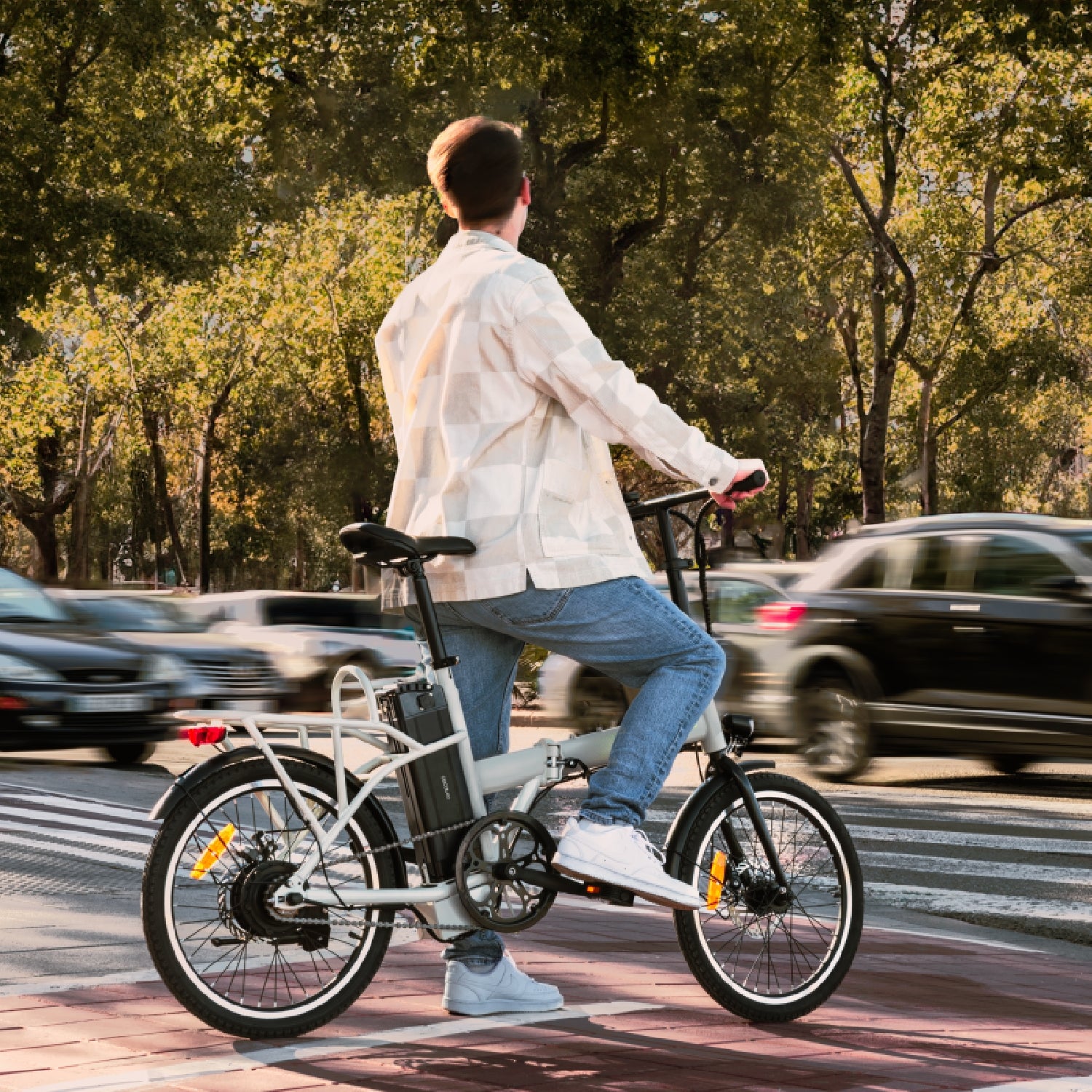 Bicicleta Eléctrica Plegable Flexy. 35km De Autonomía, Ruedas De 20_2