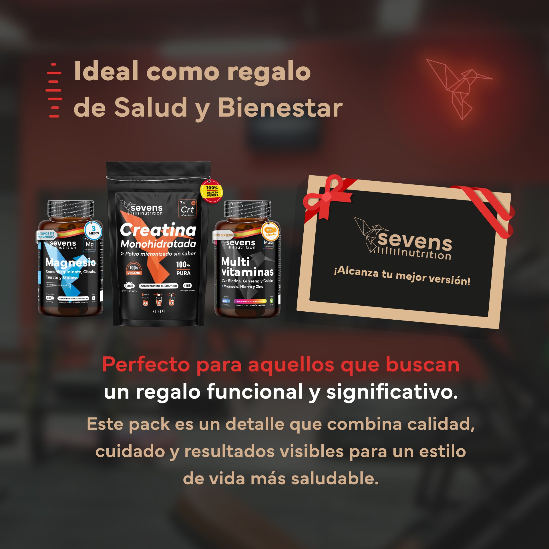 Pack Rendimiento. Con Creatina, Magnesio y Multivitaminas. Sevens Nutrition. Energía y Rendimiento_5