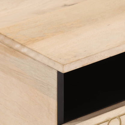 Mesa De Centro De Madera Maciza Mango 80x54x40 Cm_4