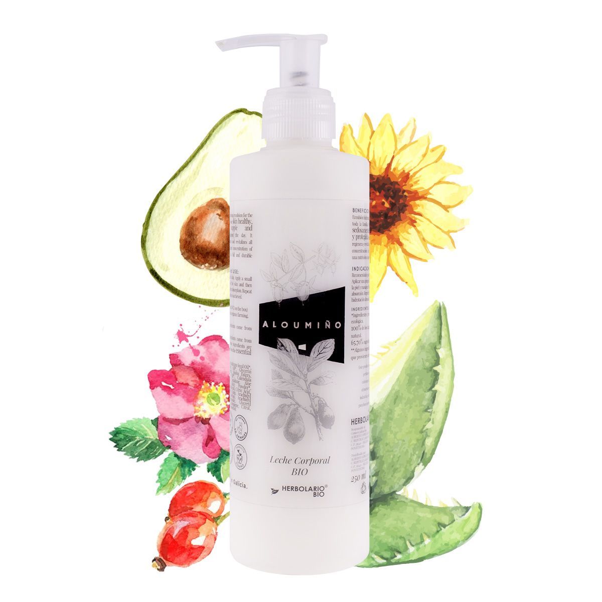 Leche Corporal Y De Manos Ecológica Y Vegana Aloumiño - Herbolario Bio_0