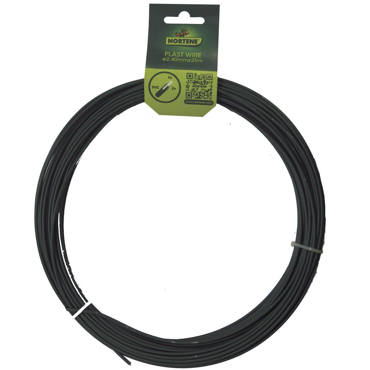 Alambre galvanizado plastificado Plast Wire 50 m Nortene Ø12 mm