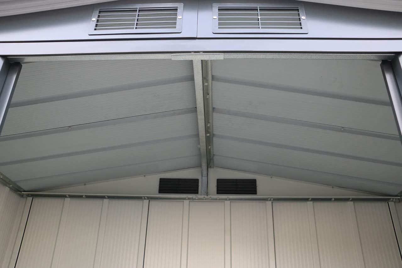 Duramax - Caseta Jardín - Top Atenea 6x4 - Metal - Color Gris Antracita_3