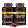 Pack 2x Astaxantina Con Coq10 Sevens Nutrition. Antioxidante Para Energía Y Piel Sana.