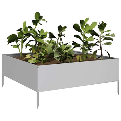 Jardinera De Acero Galvanizado 100x100x25 Cm_2