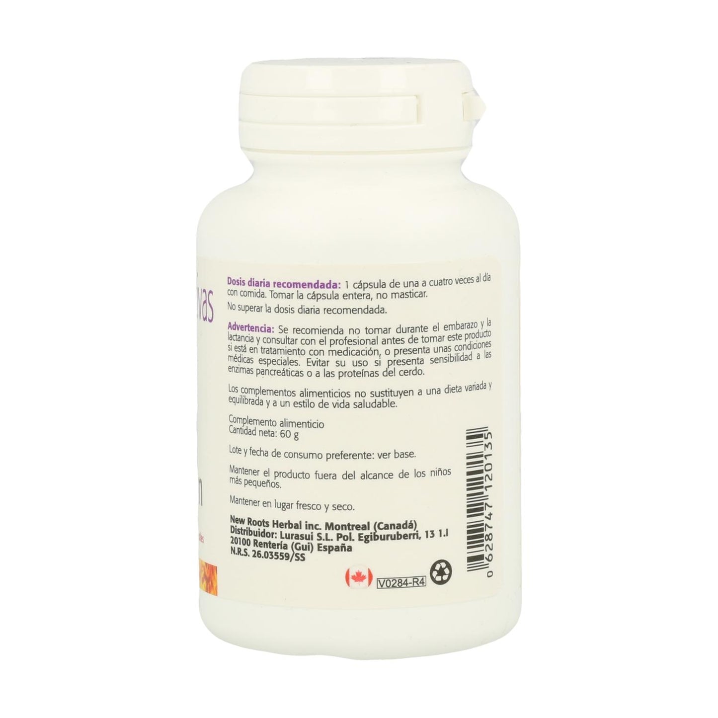 Enzimas digestivas Sura Vitasan 100 cápsulas