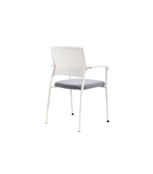 Pack De 4 Sillas Confidente Acabado Blanco/gris. 55 Cm(ancho) 85 Cm(altura) 55cm(fondo)_0