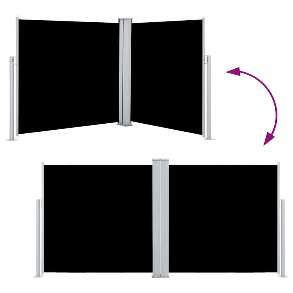 Vidaxl Toldo Lateral Retráctil Negro 100x600 Cm_4