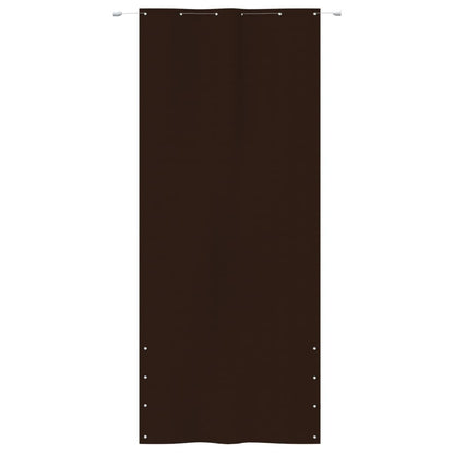 Vidaxl Toldo Pantalla Para Balcón Tela Oxford Marrón 120x240 Cm_1
