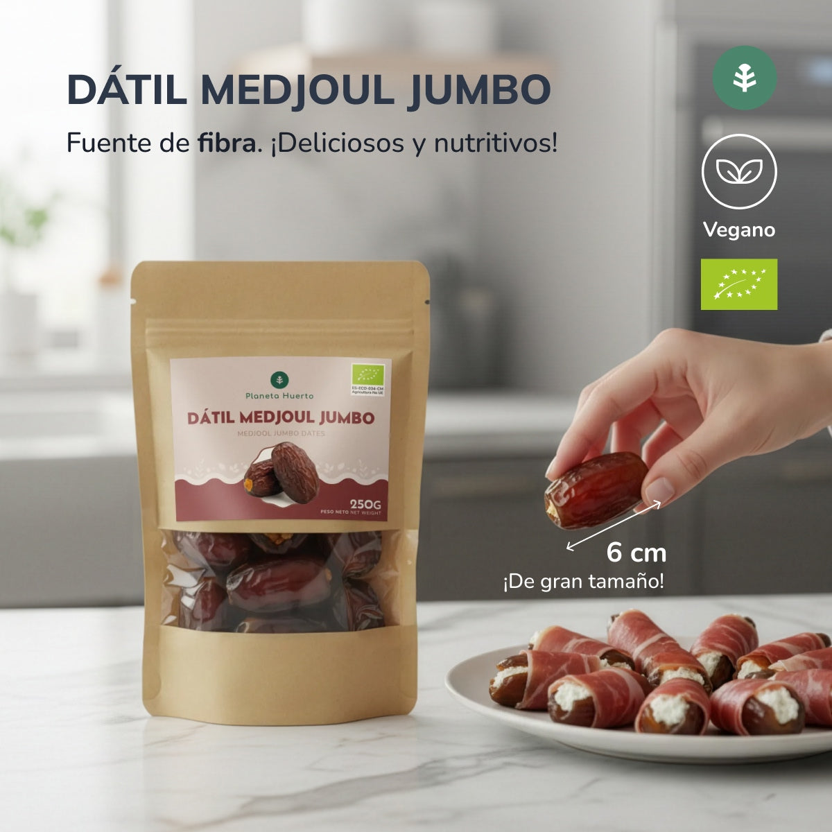 Dátil medjoul jumbo ECO Planeta Huerto 250 g