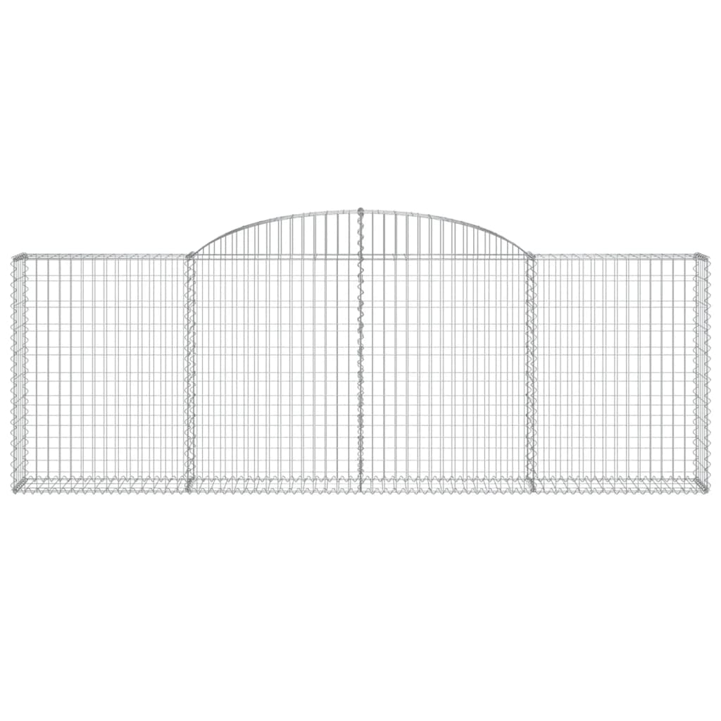 Cestas De Gaviones 12 Uds Forma Arco Hierro 300x30x100/120 Cm_3