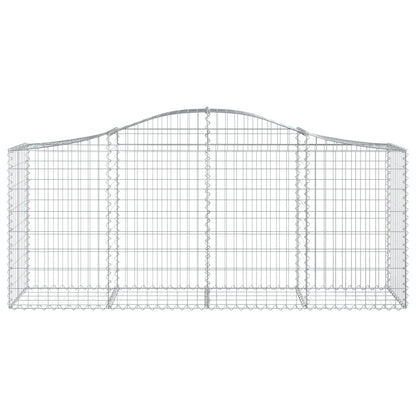 Cestas De Gaviones 11 Uds Forma De Arco Hierro 200x50x80/100 Cm_3